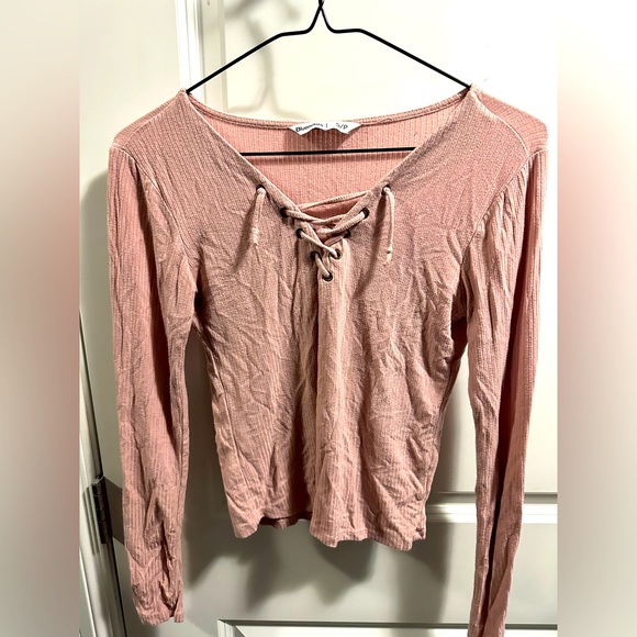 Long sleeve cropped T shirt - Picture 1 of 2